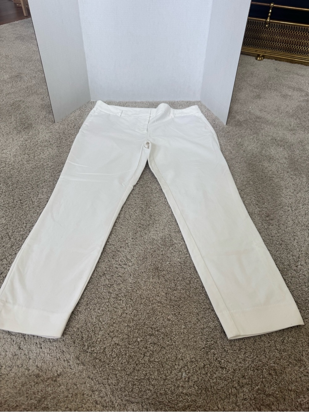Women’s White Straight-Leg Pants